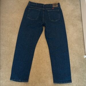 Wrangler Dark Blue Relaxed Fit Jeans
